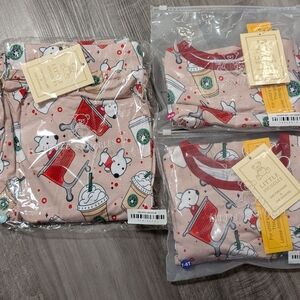 Pink Holiday Dog & Hot Cocoa Kids Pajamas